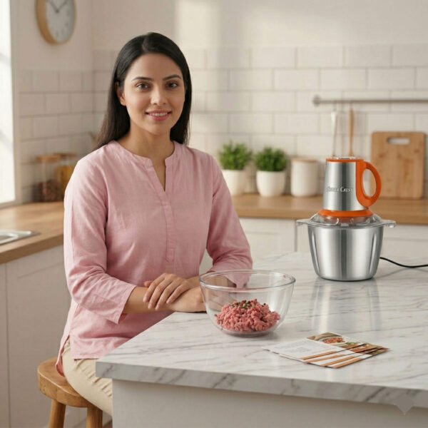 Meat chopper 2-01 Electric Meat chopper 2 litters , Stainless Steel Food Processor, Powerful Kitchen Meat Grinder