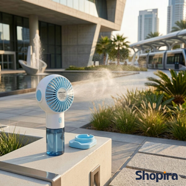 2 in 1 Misting Fan Portable | Rechargeable Handheld Spray Fan | Mini Cooling Fan with Water Mist | USB Cooling Fan