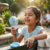 2 in 1 Misting Fan Portable | Rechargeable Handheld Spray Fan | Mini Cooling Fan with Water Mist | USB Cooling Fan