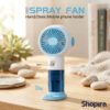 2 in 1 Misting Fan Portable | Rechargeable Handheld Spray Fan | Mini Cooling Fan with Water Mist | USB Cooling Fan