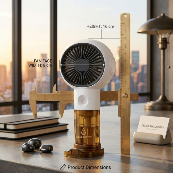 2 in 1 Misting Fan Portable | Rechargeable Handheld Spray Fan | Mini Cooling Fan with Water Mist | USB Cooling Fan